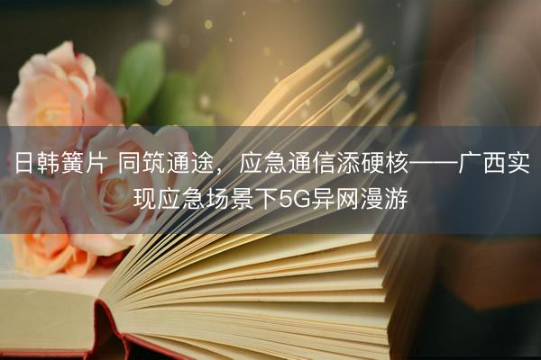 日韩簧片 同筑通途，应急通信添硬核——广西实现应急场景下5G异网漫游